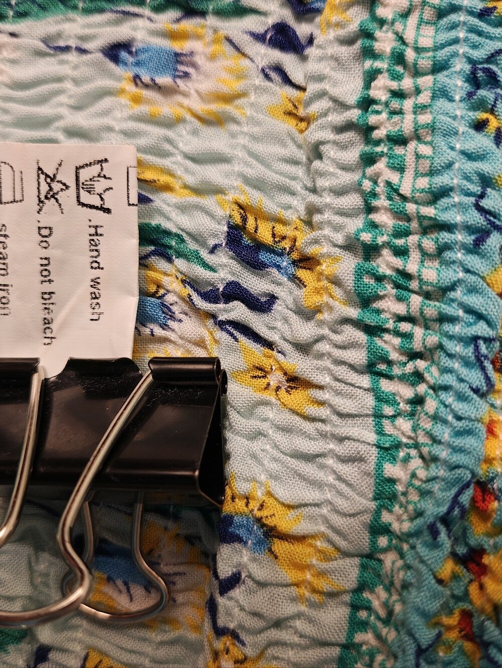 Bohemian Strapless Floral Maxi Dress in Turquoise & White - Picture 8 of 11